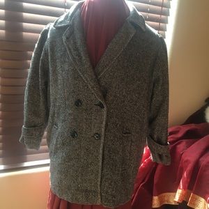 💝 Vintage Multicolor Wool Pea Coat ~ BOGO = FREE!